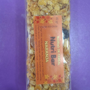 Barritas De Cereal De Naranja X 40 Grs - Nutri Bar